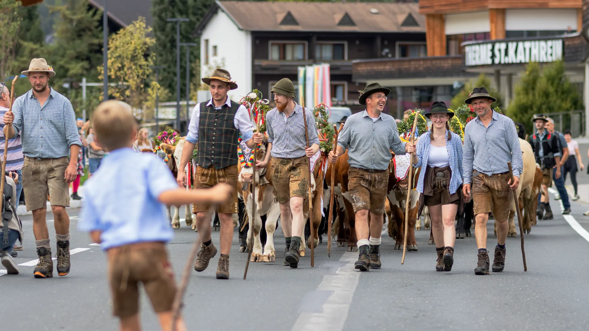Einzug der Tiere in Bad Kleinkirchheim